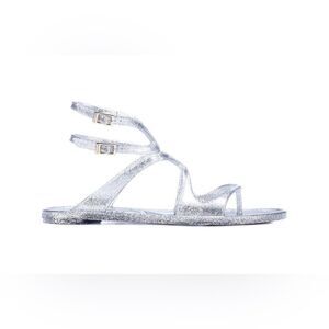 Jimmy Choo • Lance silver jelly sandals
